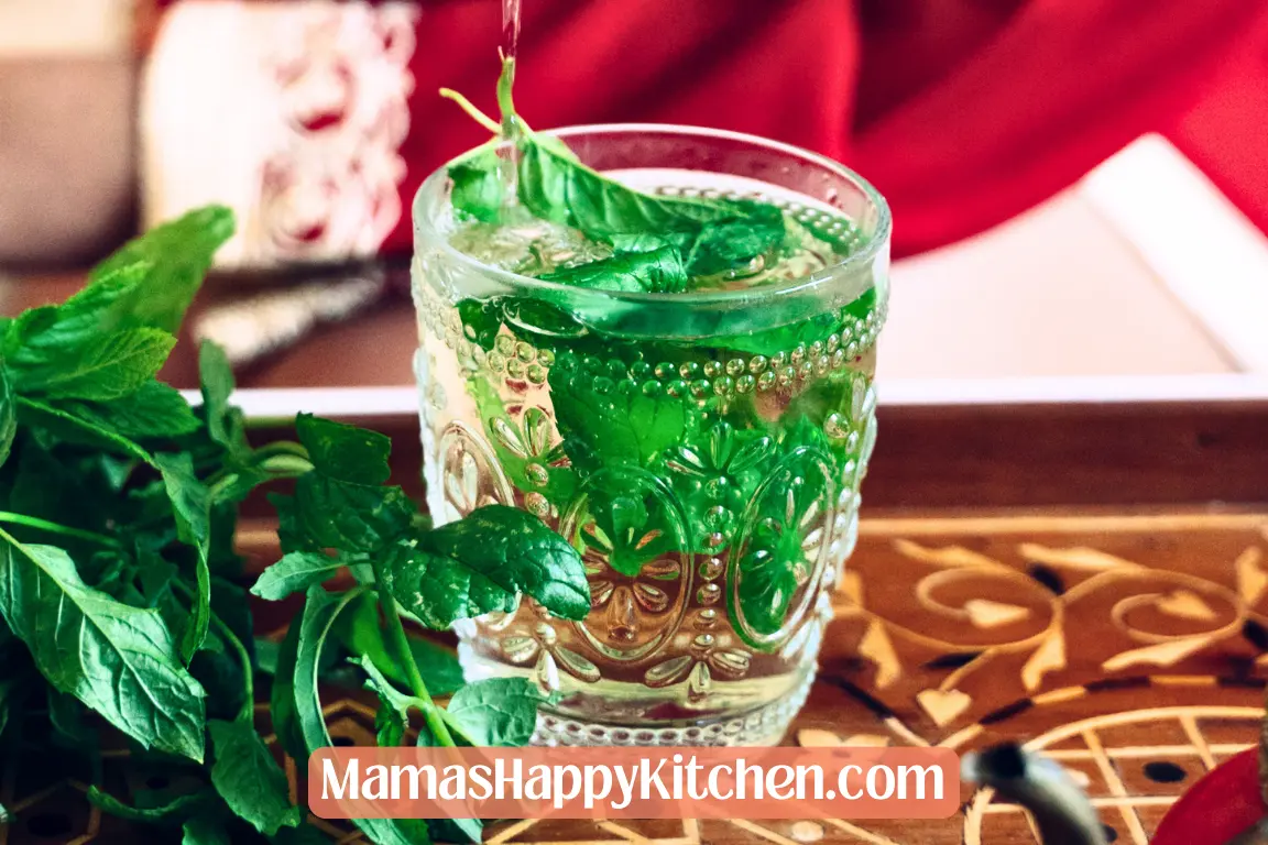 Moroccan mint green tea