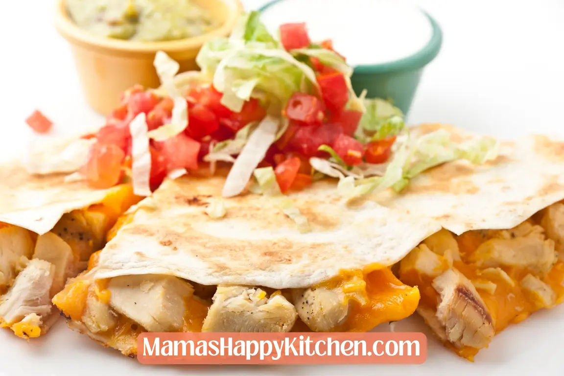 buffalo chicken blooming quesadilla