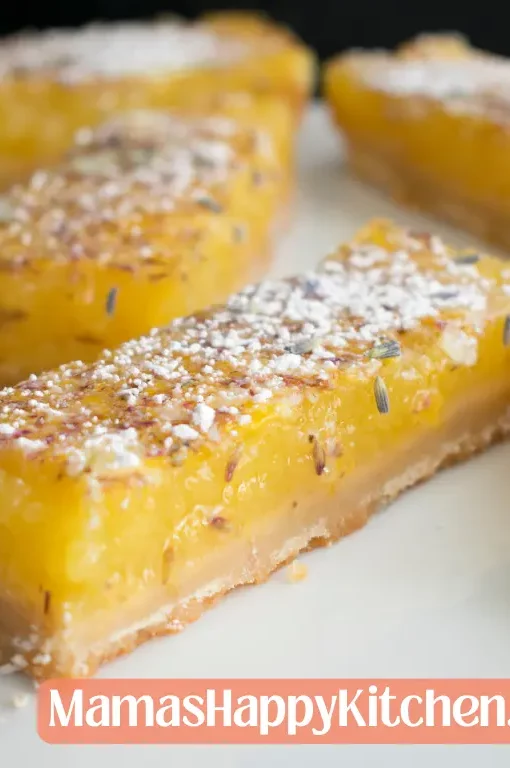 Lemon Bars with Lavender
