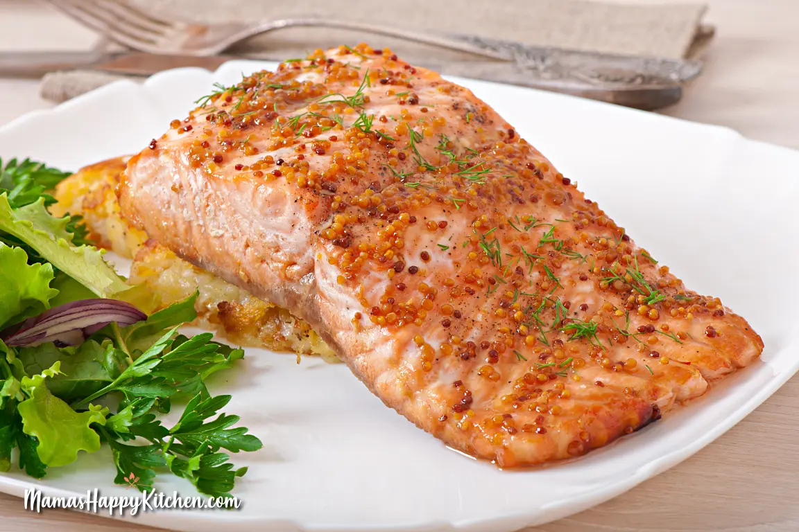 Baked Salmon with Soy Sauce and Honey