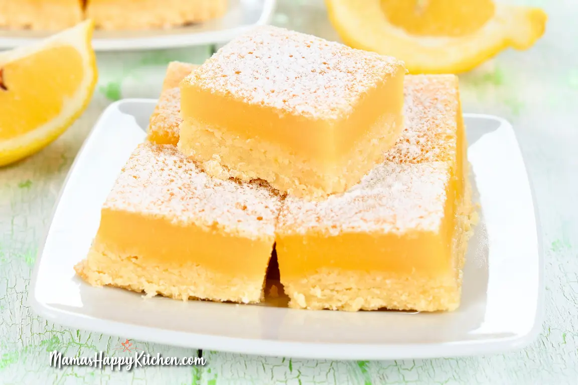 Lemon Ice Cream Bars