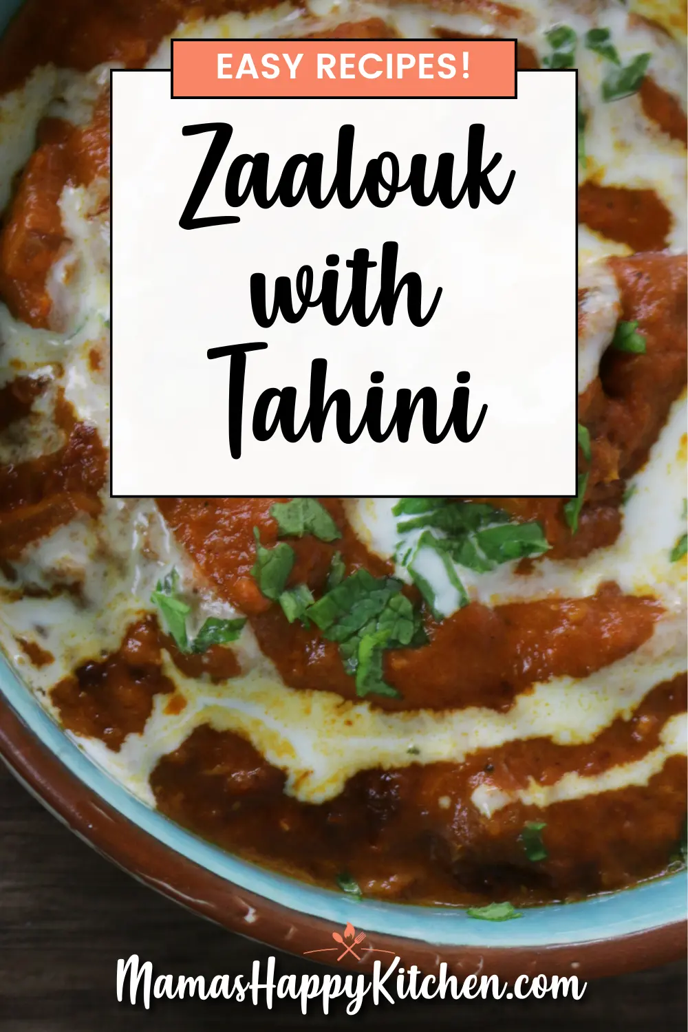 Zaalouk with Tahini