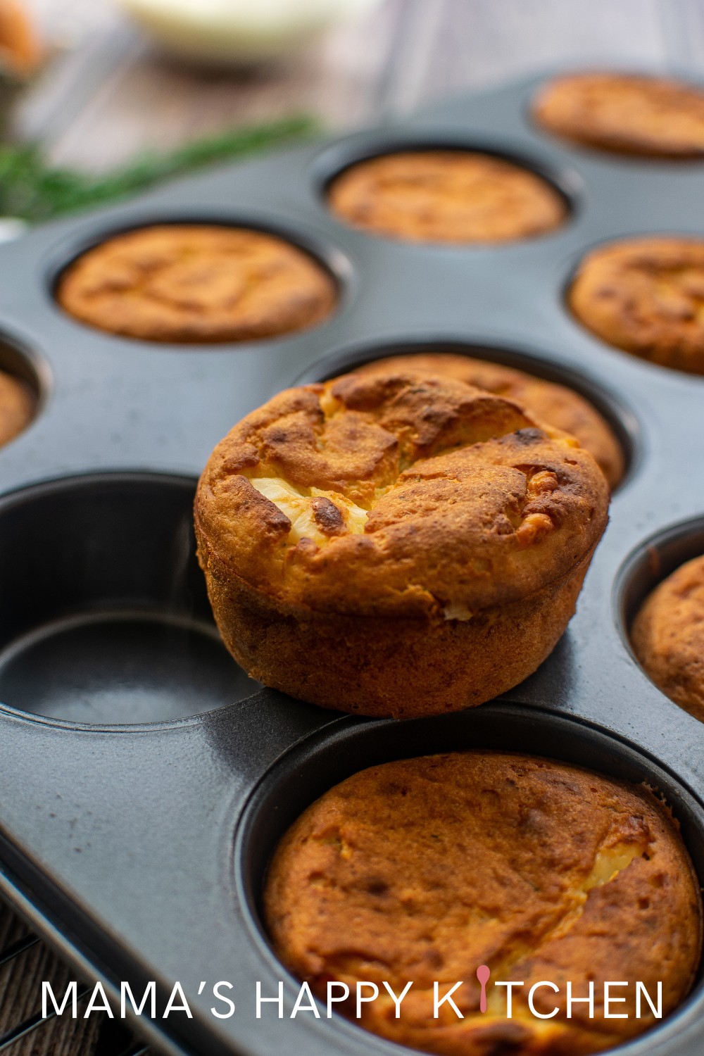 Living in Amish country, The Husband and I get to go to the local farmers' market, where we can buy all sorts of Amish treats. This Amish cottage cheese muffins recipe is a knock off of the delicious (and simple) muffins of the same name. It is a simple and easy recipe, requiring just a quick mix of ingredients and pop into the oven. I used feta to give it a little different flavor, but you substitute milk and little bit of brown sugar for a more authentic flavor.