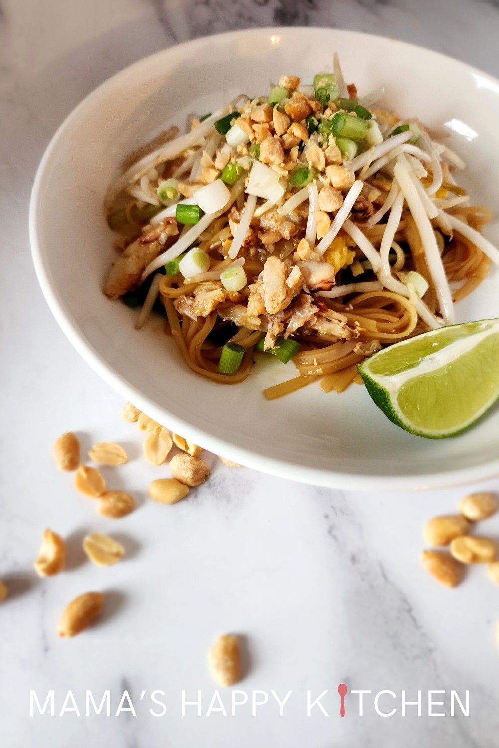 Crab has been an acquired taste for me, but now I love it. Today, I am making some delicious crab Pad Thai to satisfy my crab cravings before I get to take a trip to Annapolis, MD for the bestest crab shack in the world. You can use imitation crab if you can't find canned real crab, but the real deal is worth it. You don't need a full pound can to make this recipe, either. I used a smaller can (about 5 ounces), and there was more than enough crab to make this dish tasty.