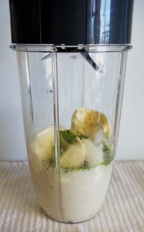 Craving a McD’s shake? Well, here’s a copycat shamrock shake recipe … with matcha! I think Shamrock Shakes were on my brain because of St. Patrick’s Day, and also everyone in my house was talking about how McDonald’s changed their shakes into “gourmet” shakes, which just means that they get to charge you 3x more than they previously did for exactly the same thing. It has a bit of peppermint, too. This knockoff is so good, you don’t need to leave your house. #StPatricksDay