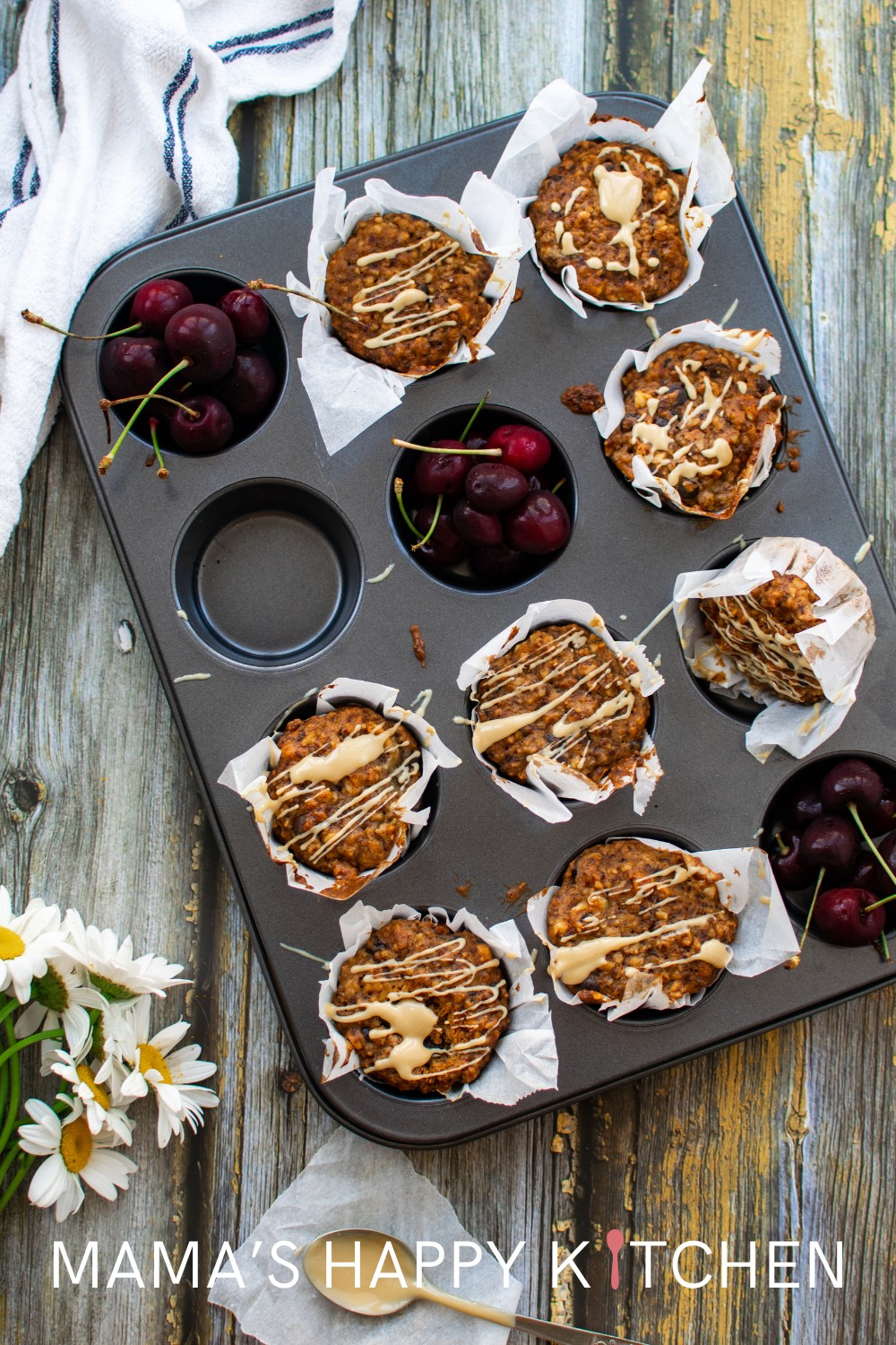 Ripe bananas be gone! Today, I'm going to make some moist banana bread muffins for a quick and easy treat to use up as all those ripe bananas that I always have lying around. Part of the reason that I have so many banana recipes on this site. The recipe balances the natural sweetness of bananas with a hint of cinnamon, and the addition of chocolate chips creates a rich, indulgent treat. I love to grab a yummy muffin when I'm dashing out the door to work or enjoying as mid-day snack.