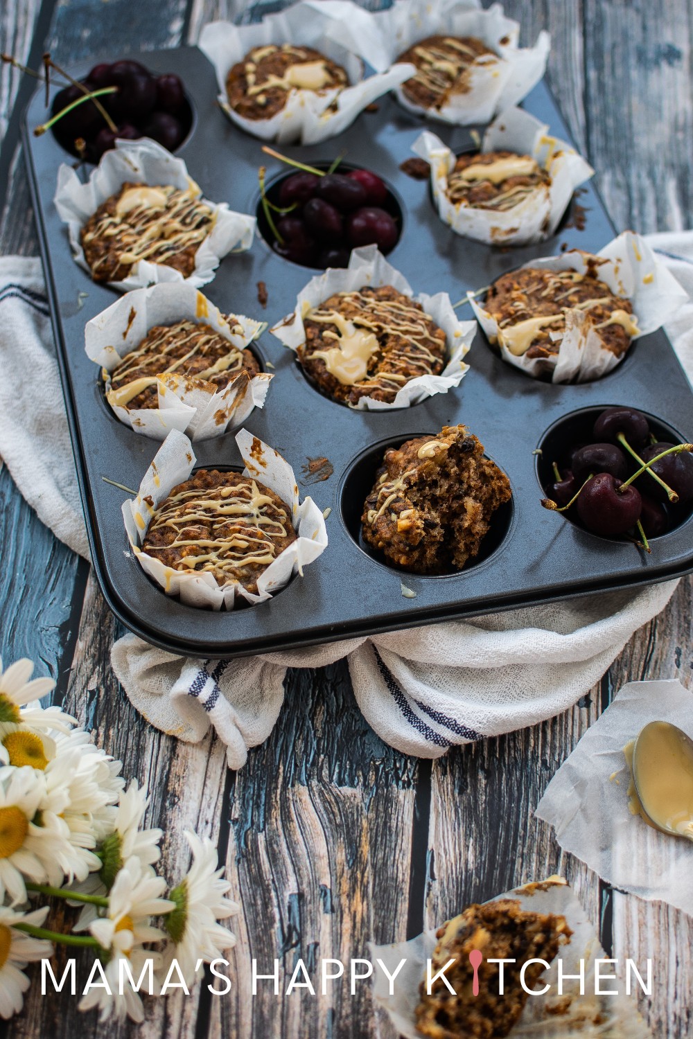 Ripe bananas be gone! Today, I'm going to make some moist banana bread muffins for a quick and easy treat to use up as all those ripe bananas that I always have lying around. Part of the reason that I have so many banana recipes on this site. The recipe balances the natural sweetness of bananas with a hint of cinnamon, and the addition of chocolate chips creates a rich, indulgent treat. I love to grab a yummy muffin when I'm dashing out the door to work or enjoying as mid-day snack.