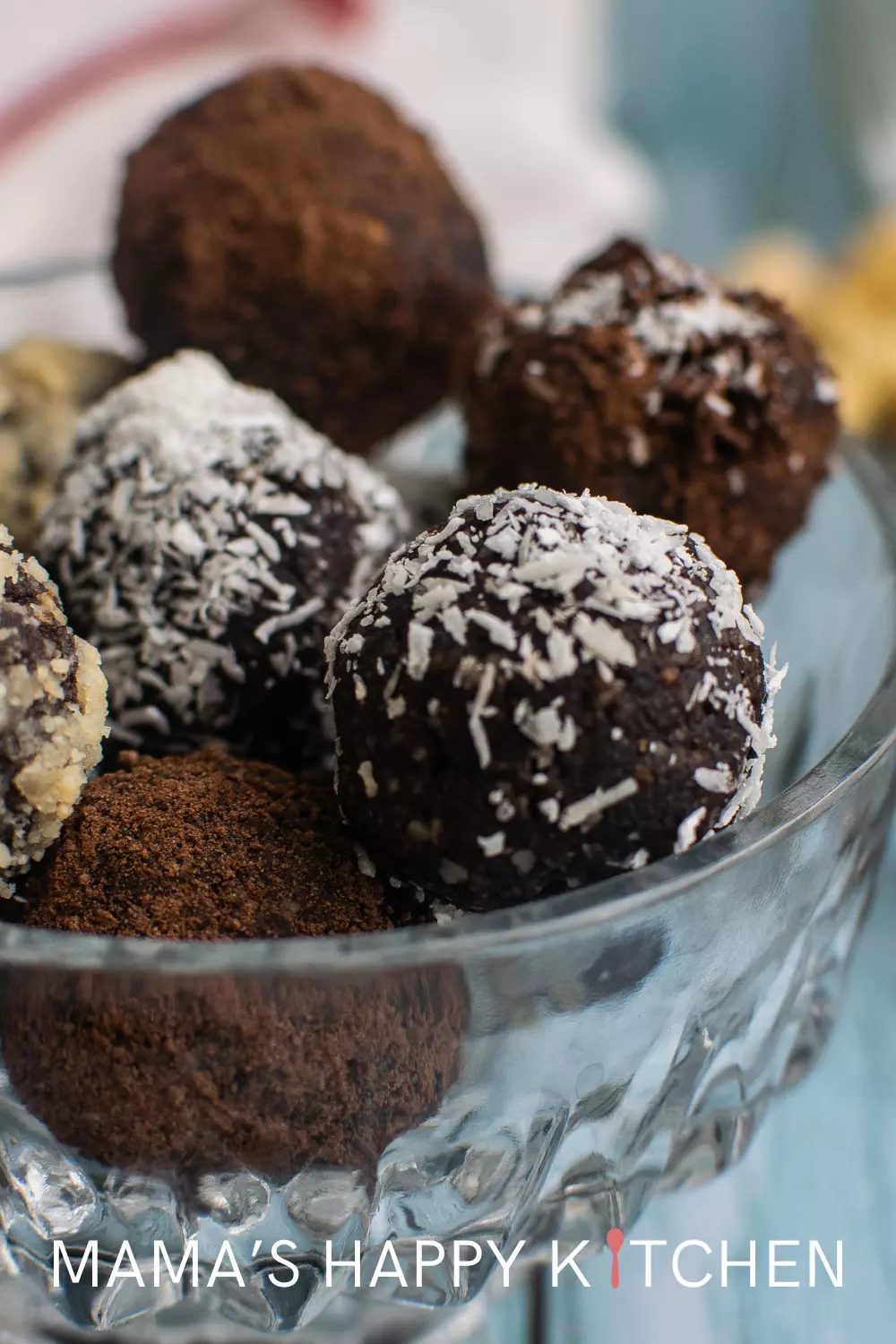 The other day, I had a sweet tooth craving. I also had a bunch of baking ingredients but no real plan or recipe in mind. Enter this no-bake chocolate truffle recipe, a creation from my desperation search of something sweet. They are an easy snack to make that combines the richness of chocolate with the natural sweetness of dates. Perfect for those seeking a decadent treat without the hassle of baking, these truffles are easy to prepare and offer a customizable experience with various coatings.