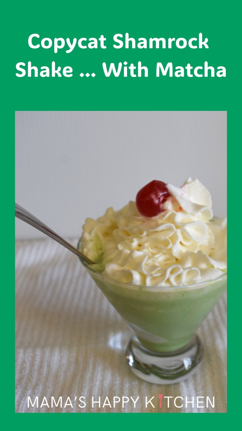 Craving a McD’s shake? Well, here’s a copycat shamrock shake recipe … with matcha! I think Shamrock Shakes were on my brain because of St. Patrick’s Day, and also everyone in my house was talking about how McDonald’s changed their shakes into “gourmet” shakes, which just means that they get to charge you 3x more than they previously did for exactly the same thing. It has a bit of peppermint, too. This knockoff is so good, you don’t need to leave your house. #StPatricksDay