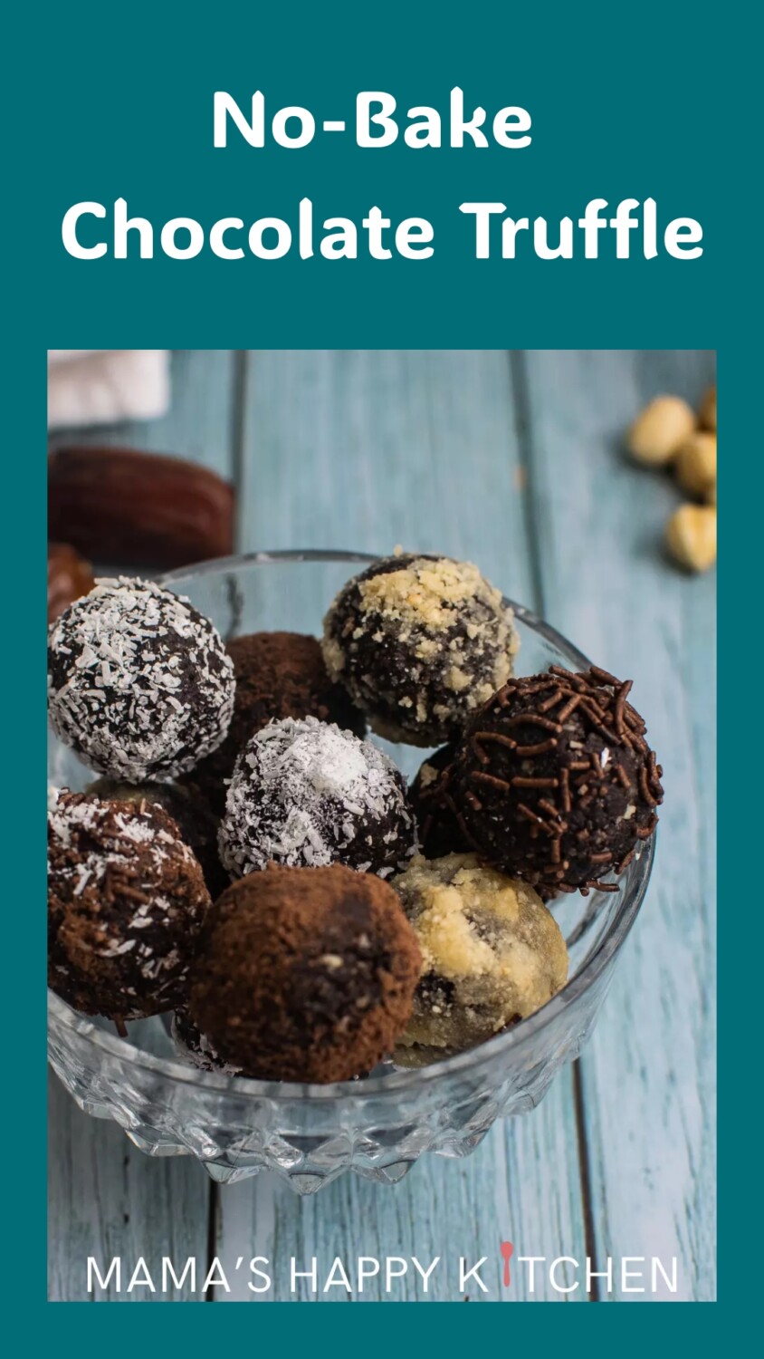 The other day, I had a sweet tooth craving. I also had a bunch of baking ingredients but no real plan or recipe in mind. Enter this no-bake chocolate truffle recipe, a creation from my desperation search of something sweet. They are an easy snack to make that combines the richness of chocolate with the natural sweetness of dates. Perfect for those seeking a decadent treat without the hassle of baking, these truffles are easy to prepare and offer a customizable experience with various coatings.