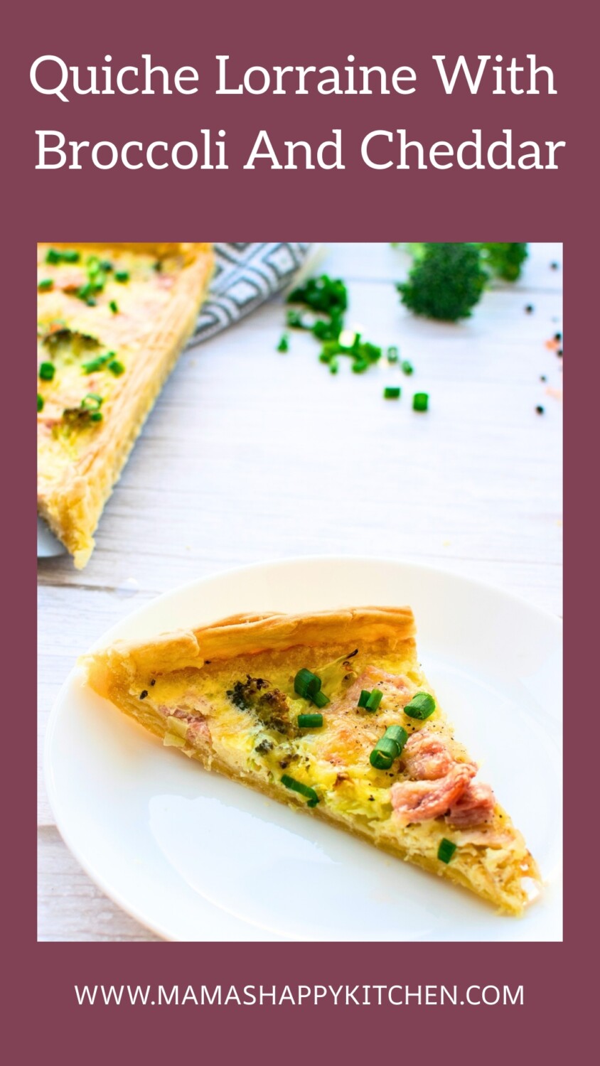 My brother-in-law has been on a quiche kick lately, gifting us with many pie dishes of the delicious egg concoction. The Husband loves quiche, so I decided to make him this quiche Lorraine with broccoli.