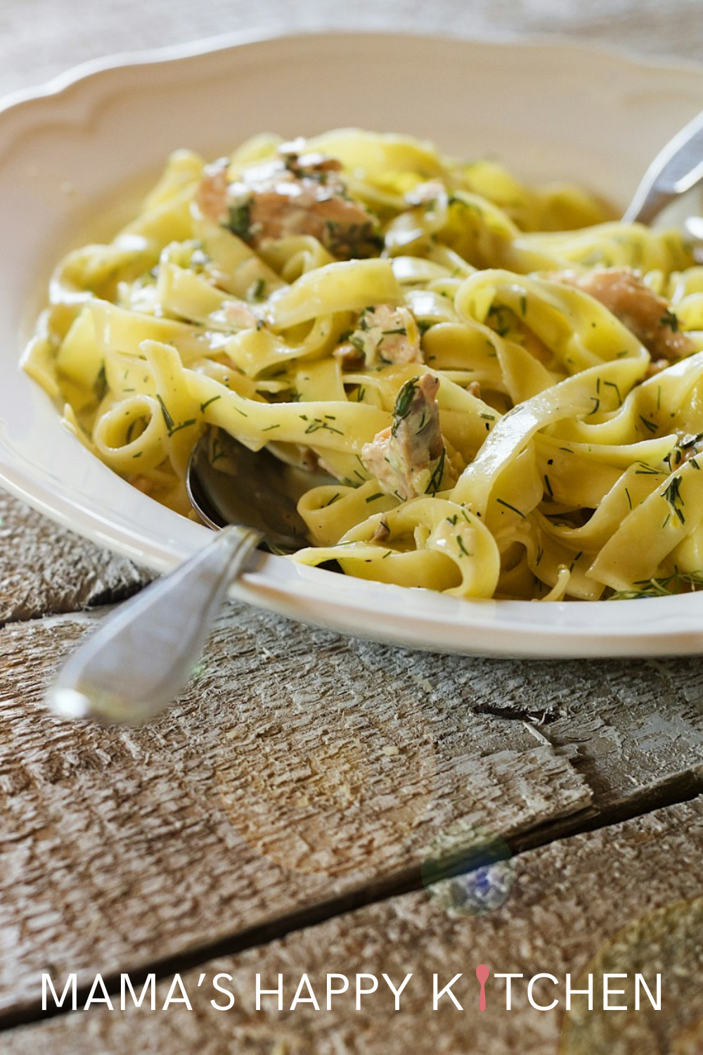 This creamy salmon tagliatelle pasta recipe looks like it would be difficult to make, but it isn't at all. Salmon is one of my favorite dishes. I love it in all forms, and I am always looking for ways to make pasta dishes with it. This dish is almost like an alfredo sauce, but with a mixture of cream cheese and heavy whipping cream instead of the crème fraîche (or double cream). Herbs like dill and parsley enhance the overall flavor profile, giving the dish a sophisticated touch.