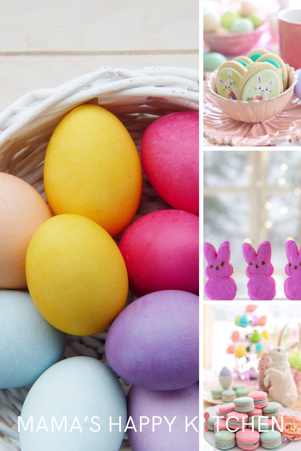 These super cute Easter foods to make are totally awesome!! Easter is one the best crafty times of year, even above Valentine's Day (my favorite holiday) and Christmas, but other than making crafts or hiding Easter plastic eggs (with money inside!) for the kids, I don't go all out with making food. None of these tutorials are for dyeing Easter eggs - only for some yummy treats.  I'm in awe of the creativity and thoughtfulness of these Easter foods. :)  Hoppy Easter, everyone!