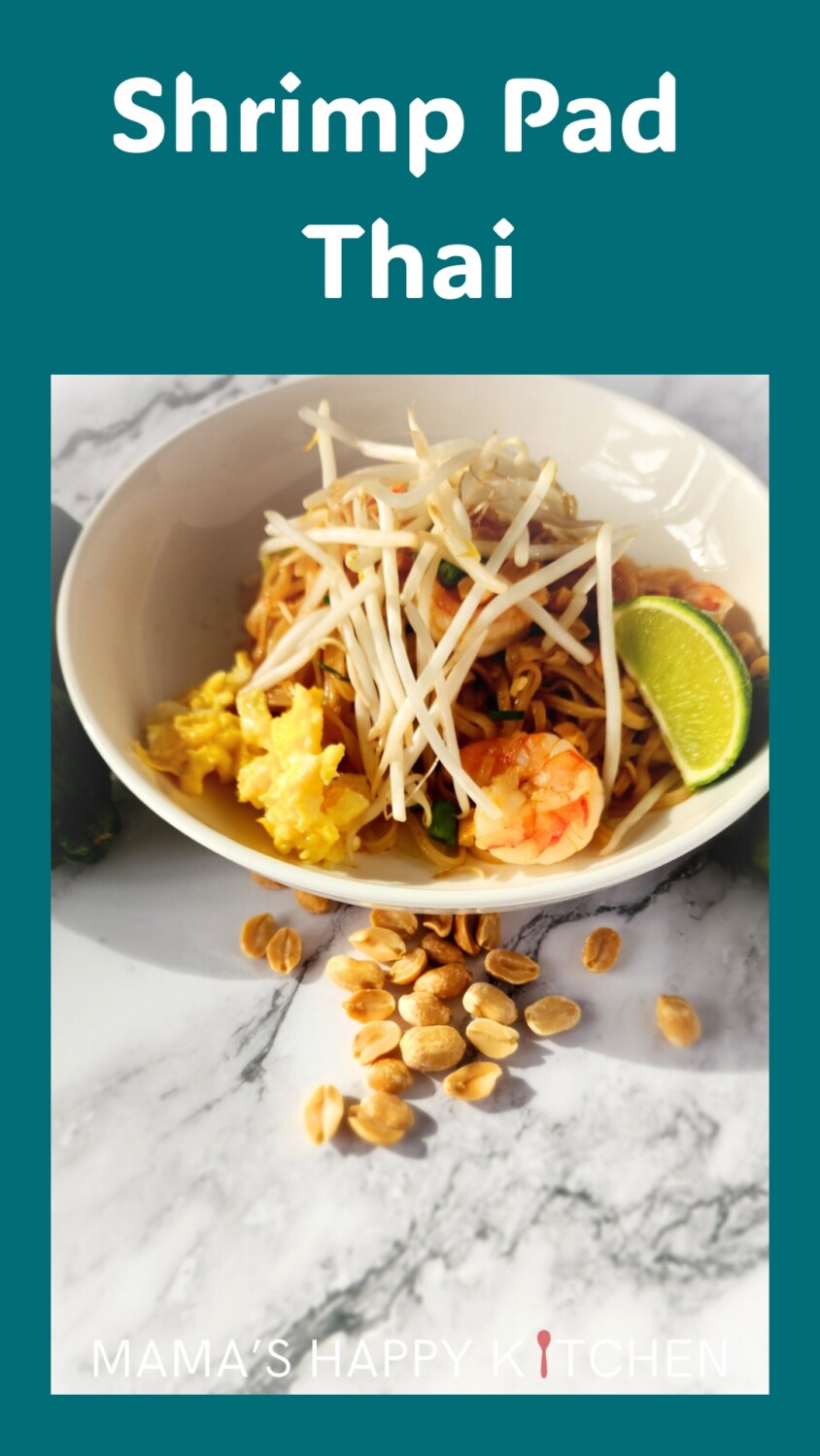 I absolutely love shrimp. Maybe it's because I grew up surrounded by the ocean. Or maybe it's because shrimp is just delicious. This shrimp Pad Thai recipe features those large, raw shrimp that you can buy in a big bag on sale at the local grocery store. But you can use any kind of shrimp, prawn, or even scallops, either raw or cooked, frozen or fresh. Regardless of your choice, the seafood adds a wonderful flavor and texture to the dish, complementing the tangy flavors of the Pad Thai.