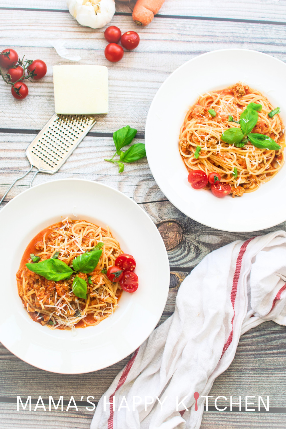 Today I want to show you my easy spaghetti Bolognese sauce recipe. To make this Bolognese, I like to use a large can of Hunt's canned tomatoes, or my canned cherry tomatoes from my garden.&nbsp; This sauce recipe is different than my spaghetti meat sauce recipe, but they are similar. You can also substitute any other kind of ground meat (sausage, turkey, chicken, even lentils) to make it healthier or for different flavor. Also, you can throw in whatever veggies that you have to give a nutrition shot!